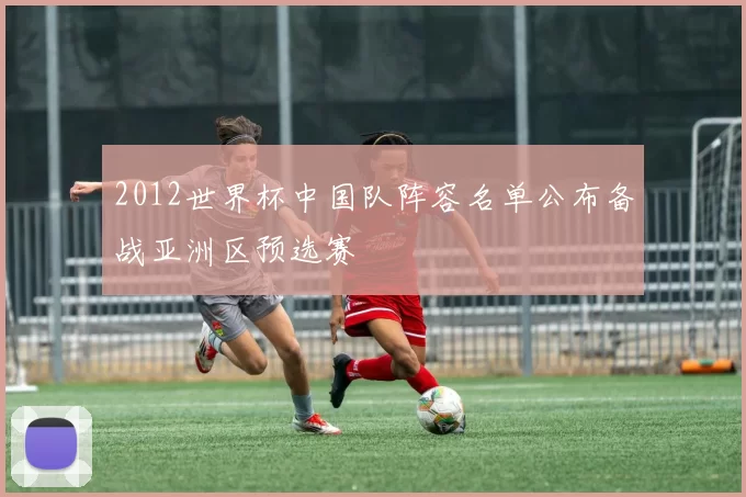 2012世界杯中国队阵容名单公布备战亚洲区预选赛